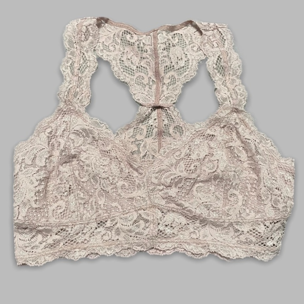 Express One Eleven Lace Racerback Bralette - Picture 2 of 6